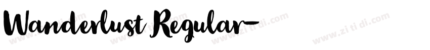Wanderlust Regular字体转换 Wanderlust Regular字体转换